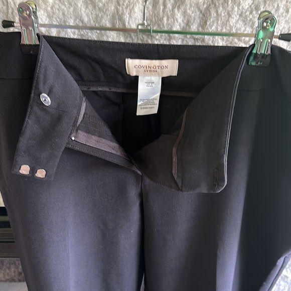 Covington Lynda black trouser pant size 16 short - Picture 3 of 7